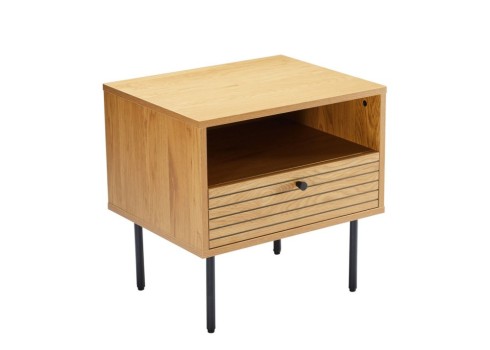 Öökapp LINE 50x40xH50cm, tammedekooriga melamiin