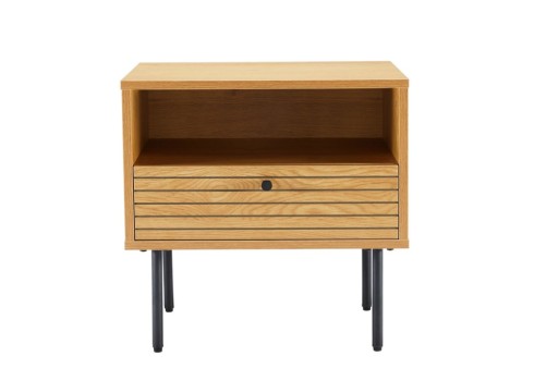 Öökapp LINE 50x40xH50cm, tammedekooriga melamiin