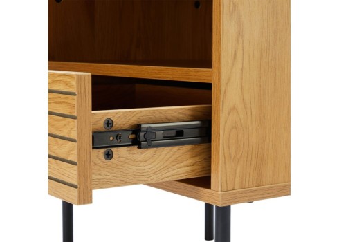 Öökapp LINE 50x40xH50cm, tammedekooriga melamiin