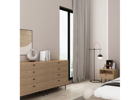 Öökapp LINE 50x40xH50cm, tammedekooriga melamiin