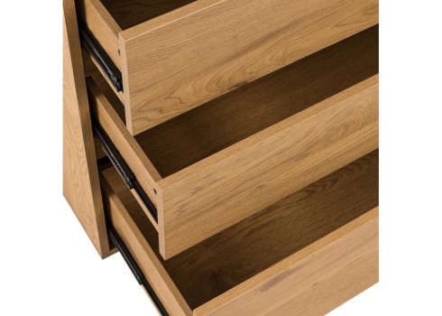 Kummut SACHA 75x40xH89cm, tammedekooriga