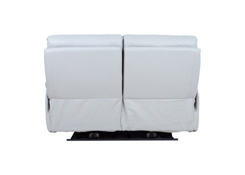 Diivan BOWEN 2-kohaline elektriline recliner, hallikasbeež naturaalne nahk