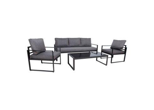 Aiamööblikomplekt LEIPZIG laud, diivan, 2 tooli