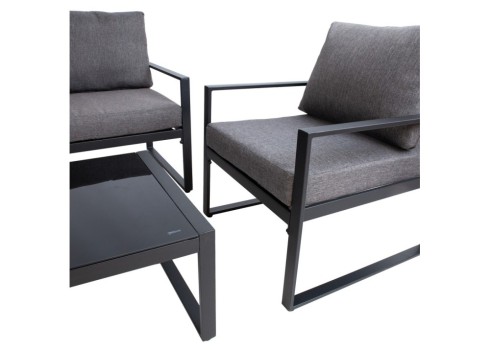 Aiamööblikomplekt LEIPZIG laud, diivan, 2 tooli