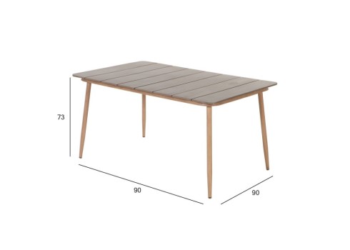 Laud NORWAY 147x90xH73cm, beež