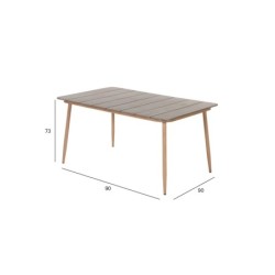 Laud NORWAY 147x90xH73cm, beež