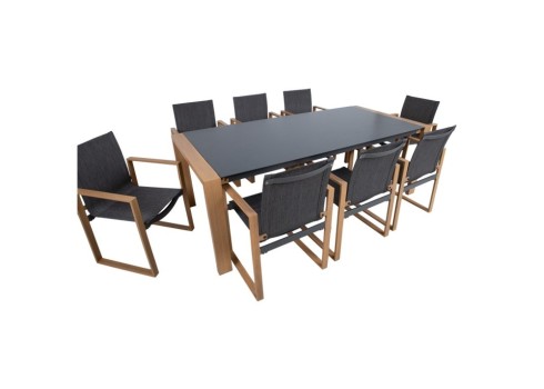 Aiamööblikomplekt DUISBURG laud ja 8 tooli