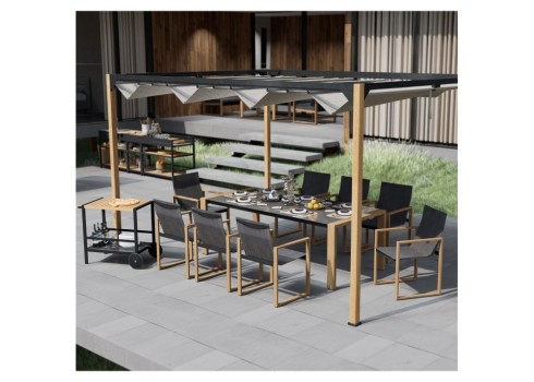 Aiamööblikomplekt DUISBURG laud ja 8 tooli