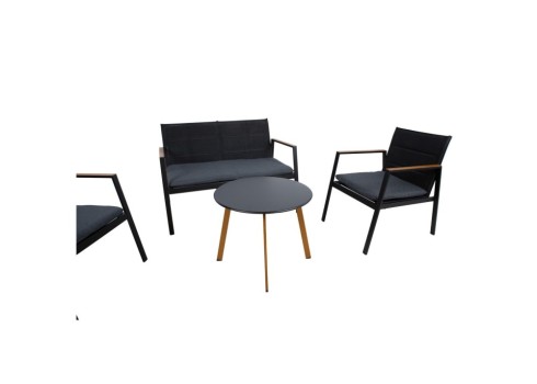 Aiamööblikomplekt ABER laud, diivan ja 2 tugitooli