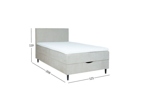 Kontinentaalvoodi LAARA 120x200cm, tumebeež