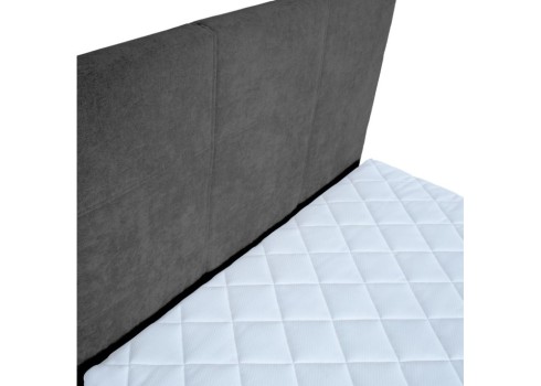 Kontinentaalvoodi LEVI 140x200cm, madratsiga tumehall