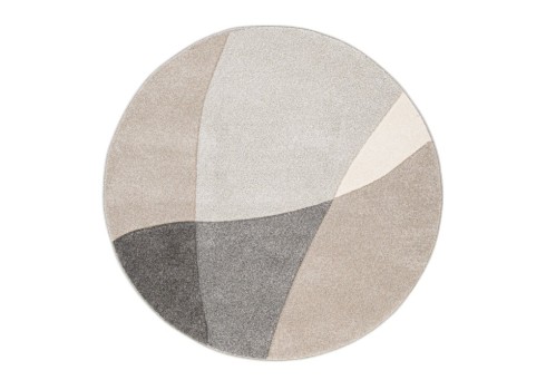 Vaip DIXIE CARVED-1, D120cm, hall-beež