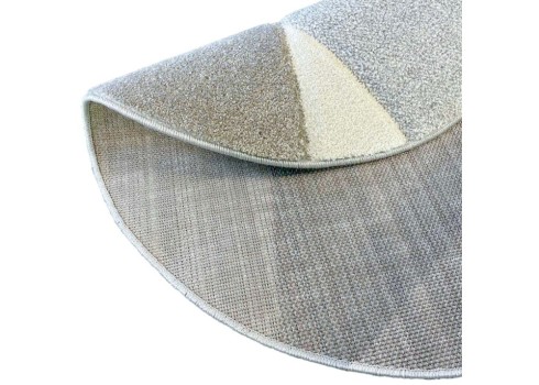 Vaip DIXIE CARVED-1, D120cm, hall-beež