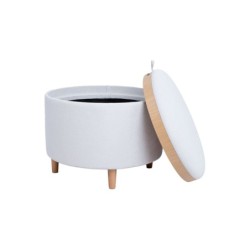 Tumba-laud HIRO D56xH42,5cm, valge, panipaigaga