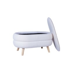 Tumba-laud HANA 87x48,5xH46cm, valge, panipaigaga