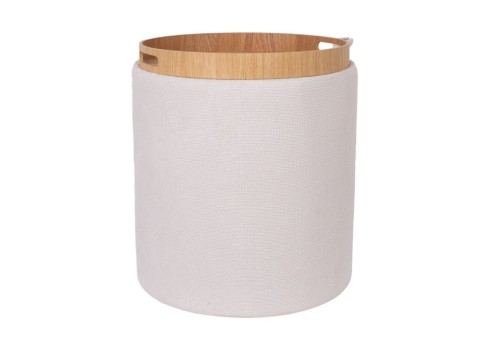 Tumba-laud HIRO D39xH44cm, valge, panipaigaga