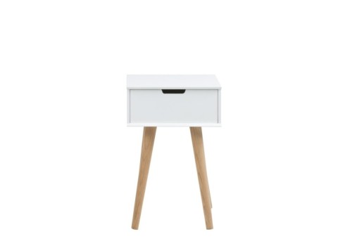 Öökapp MITRA 40x30xH61,5cm, valge-tamm