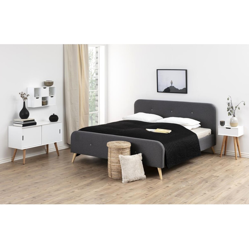 Öökapp MITRA 40x30xH61,5cm, valge-tamm