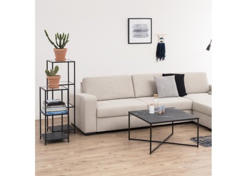 Riiul SEAFORD 35x37xH82,5cm, klaas