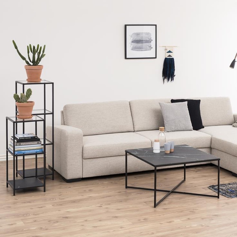 Riiul SEAFORD 35x37xH82,5cm, klaas