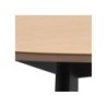 Söögilaud ROXBY D105xH76cm, tamm-must