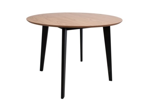 Söögilauakomplekt ROXBY ümar laud, 4 tooli, tamm/must