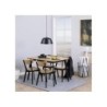 Söögilaud ROXBY 120x80xH76cm, tamm-must