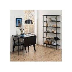 Riiul ANGUS 94x27xH172cm, must