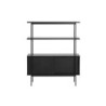 Riiul ANGUS 94x27xH114cm, must