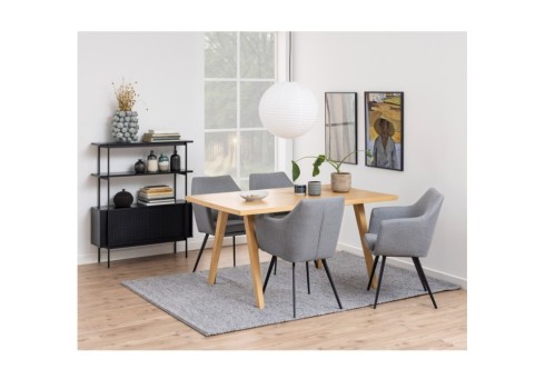 Riiul ANGUS 94x27xH114cm, must