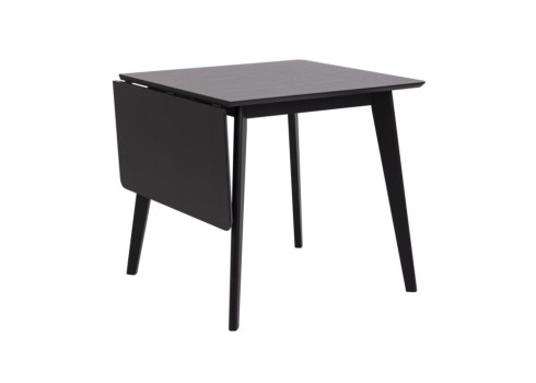 Söögilaud ROXBY 80-120x80xH76cm, must