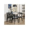 Söögilaud ROXBY 80-120x80xH76cm, must
