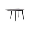 Söögilaud ROXBY 80-120x80xH76cm, must