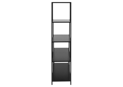 Riiul SEAFORD 135x35xH150cm, must