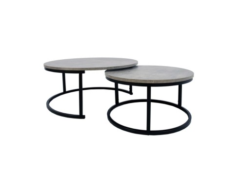 Diivanilauad 2tk BRITU D60xH32cm, D80xH35cm hall