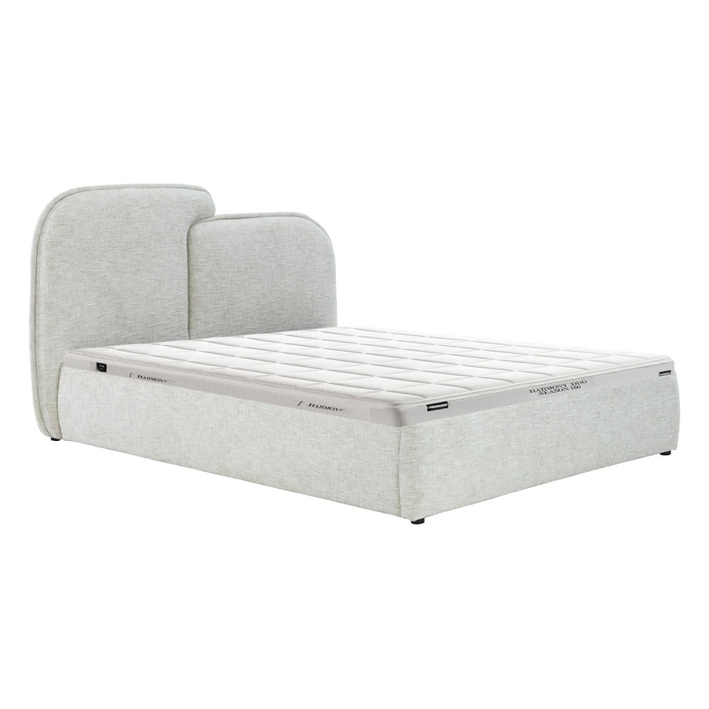 Voodi EMBRACE madratsiga HARMONY DUO SEASON 160x200cm, valge