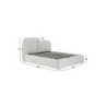 Voodi EMBRACE madratsiga HARMONY DUO 160x200cm, valge