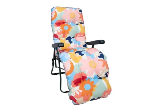 Lamamistool BADEN-BADEN põhjamaiste lilledega kate