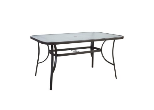 Aiamööblikomplekt DUBLIN laud ja 6 kokkupandavat tooli, hall