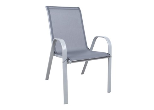 Aiamööblikomplekt DUBLIN laud ja 6 tooli, hall