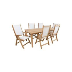 Söögilauakomplekt MALDIVE laud ja 6 tooli