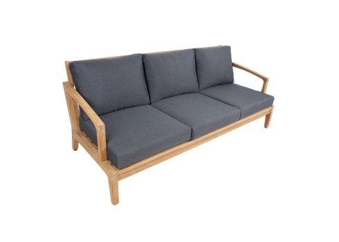 Aiamööblikomplekt MALDIVE laud, diivan, 2 tugitooli ja tumba, tiikpuu