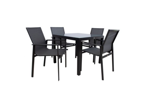 Aiamööblikomplekt AMALFI laud ja 4 tooli
