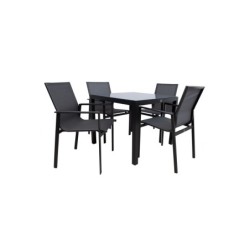 Aiamööblikomplekt AMALFI laud ja 4 tooli