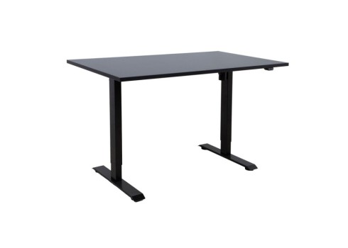 Töölaud ERGO 1-mootoriga 140x80xH71-121cm, must