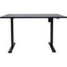Töölaud ERGO 1-mootoriga 140x80xH71-121cm, must