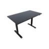 Töölaud ERGO 1-mootoriga 140x80xH71-121cm, must