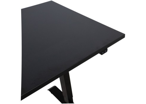 Töölaud ERGO 1-mootoriga 140x80xH71-121cm, must