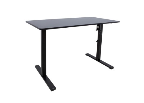Töölaud ERGO OPTIMAL 1-mootoriga 120x60xH71-116cm, must