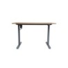 Töölaud ERGO LIGHT 1-mootoriga 120x60xH73-118cm, tamm/hõbehall